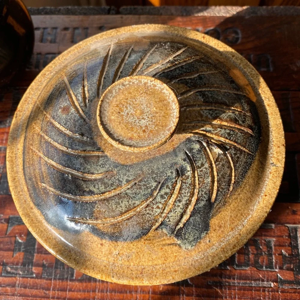 Studio Pottery Baking Dish with Lid EUC